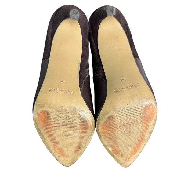 Charles David Leather & Suede Stiletto Tall Boot - Picture 5 of 10